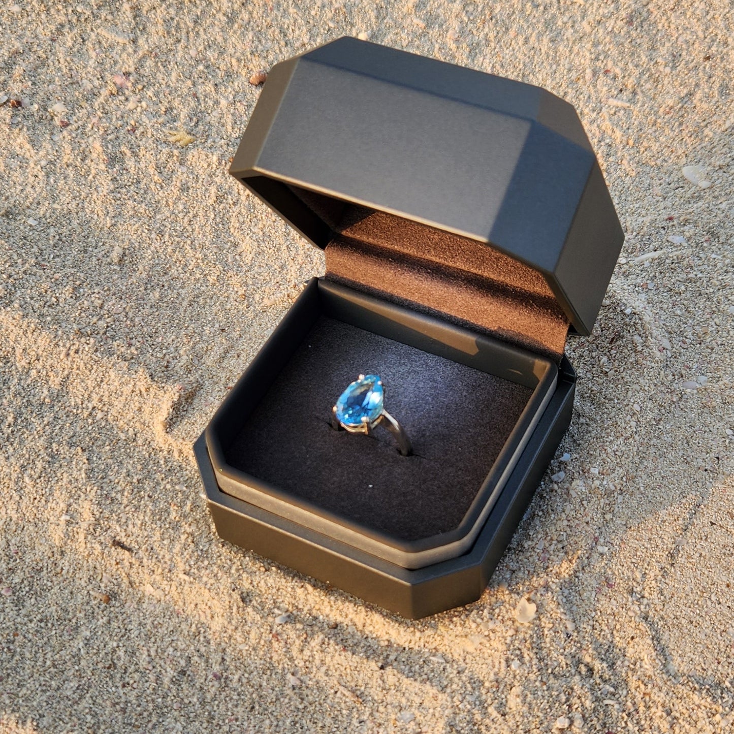Sevgi Jewels BLUE TOPAZ Sterling Silver Ring Dubai. UAE